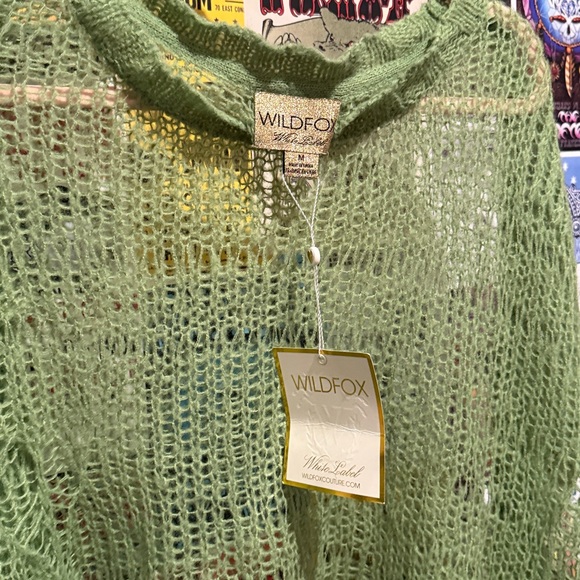 Wildfox Light Green Women's Sweater - Picture 2 of 4